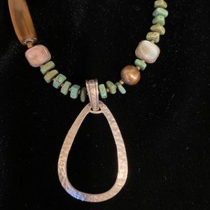 Silpada Sterling Silver Howlite Necklace